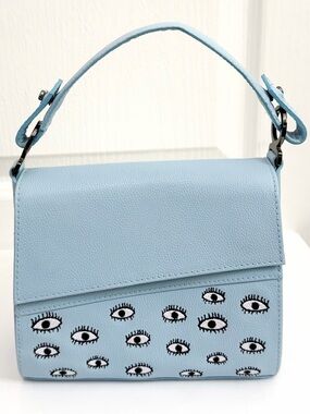 Min & Mon Anastasio Micro Crossbody Bag with Eyes Embroidery